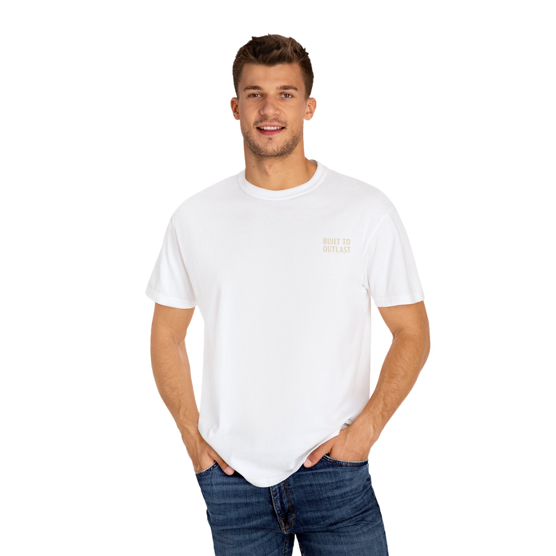 BUILT TO OUTLAST – Front Print (Welcome to Nowhere Tee)