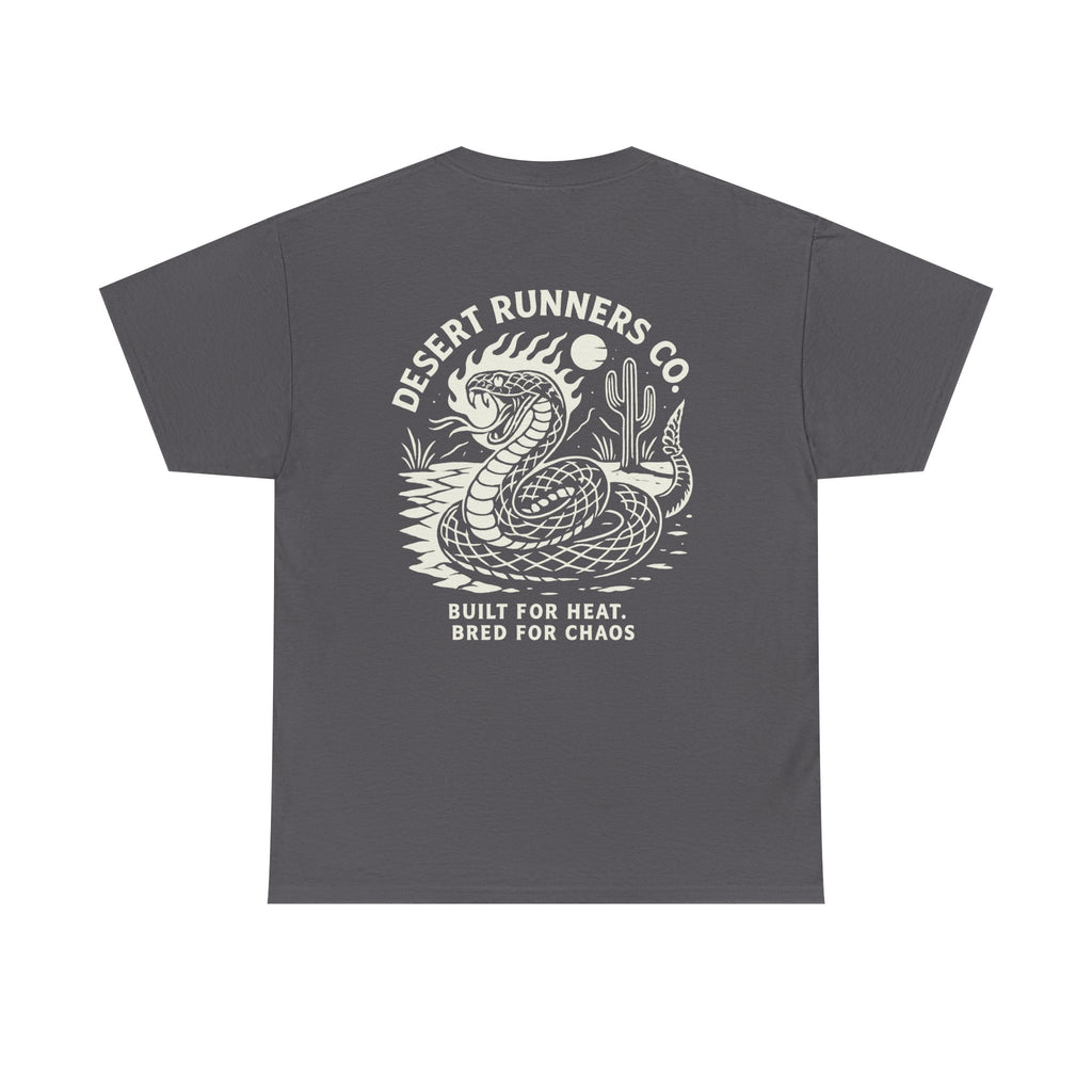 “Dead Heat” Rattlesnake Tee – Desert Runners Co.