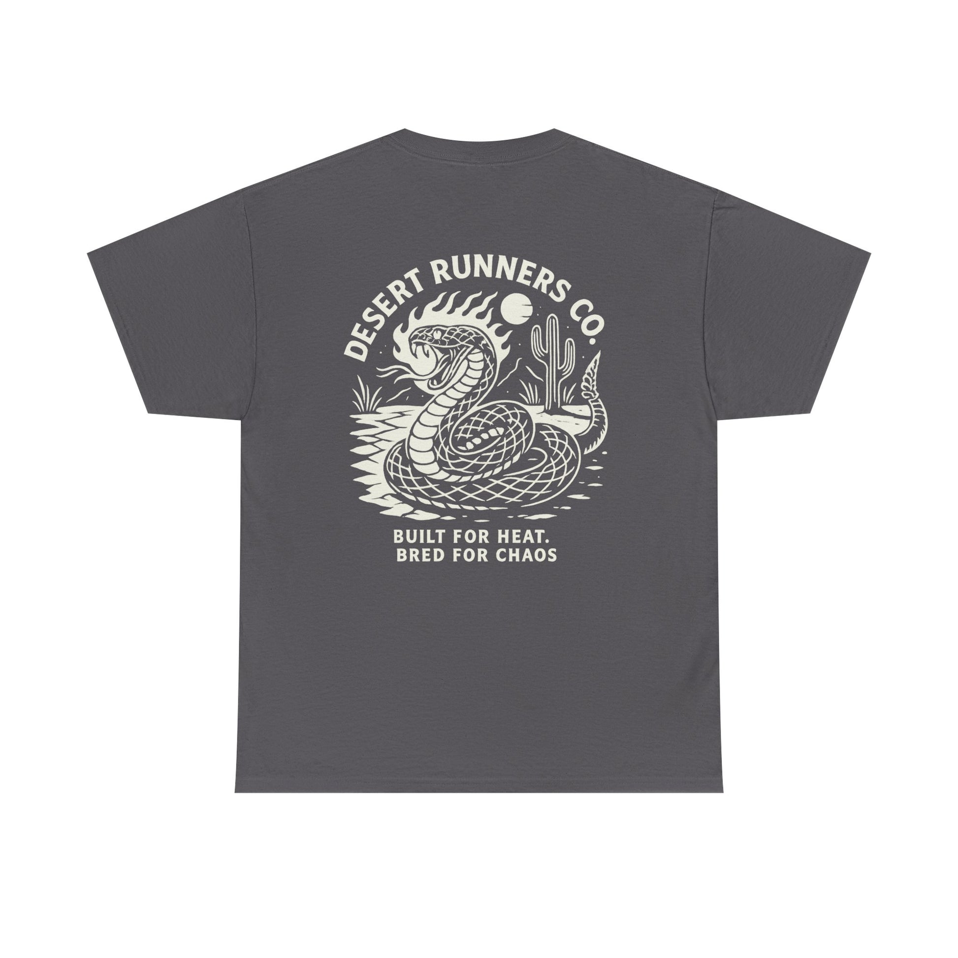 “Dead Heat” Rattlesnake Tee – Desert Runners Co.