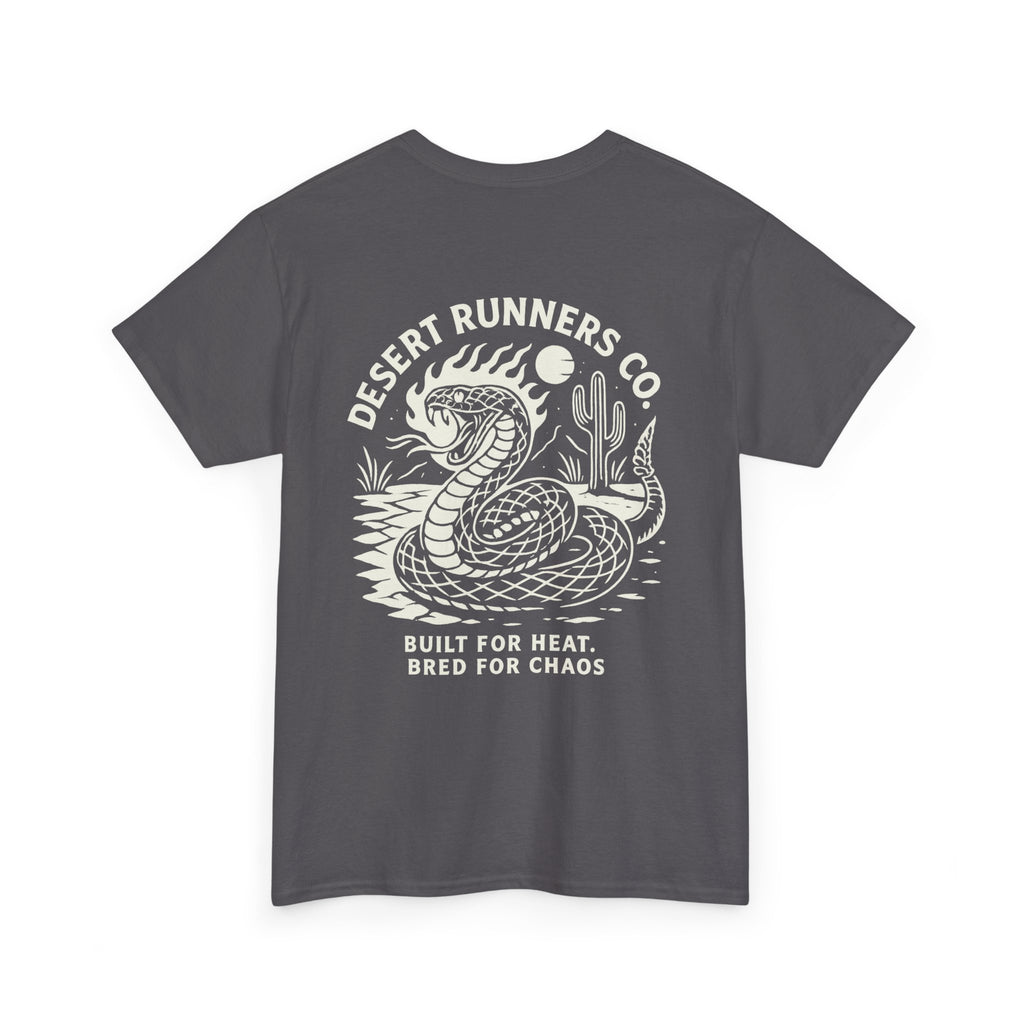 “Dead Heat” Rattlesnake Tee – Desert Runners Co.