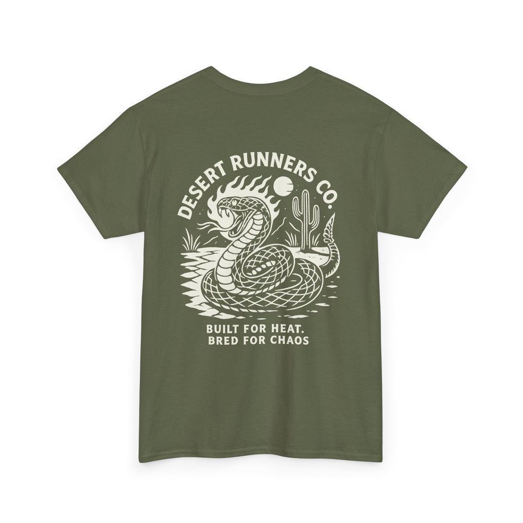 “Dead Heat” Rattlesnake Tee – Desert Runners Co.