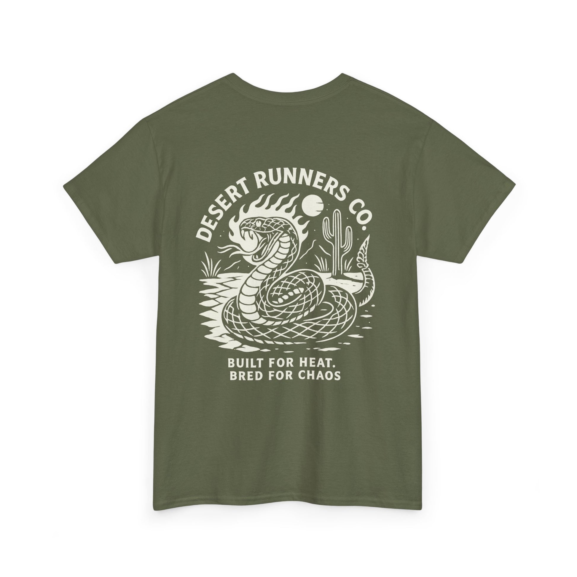 “Dead Heat” Rattlesnake Tee – Desert Runners Co.