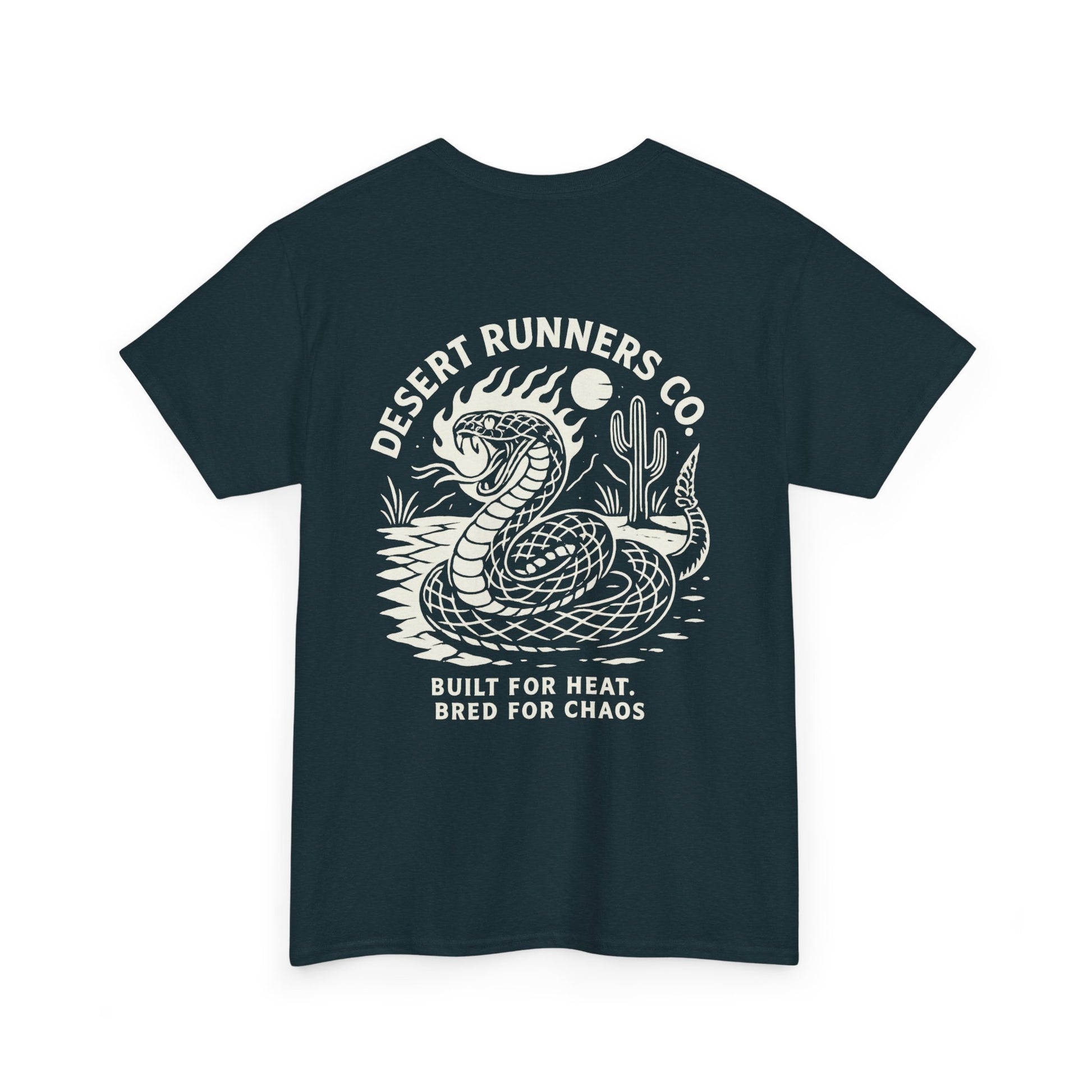 “Dead Heat” Rattlesnake Tee – Desert Runners Co.