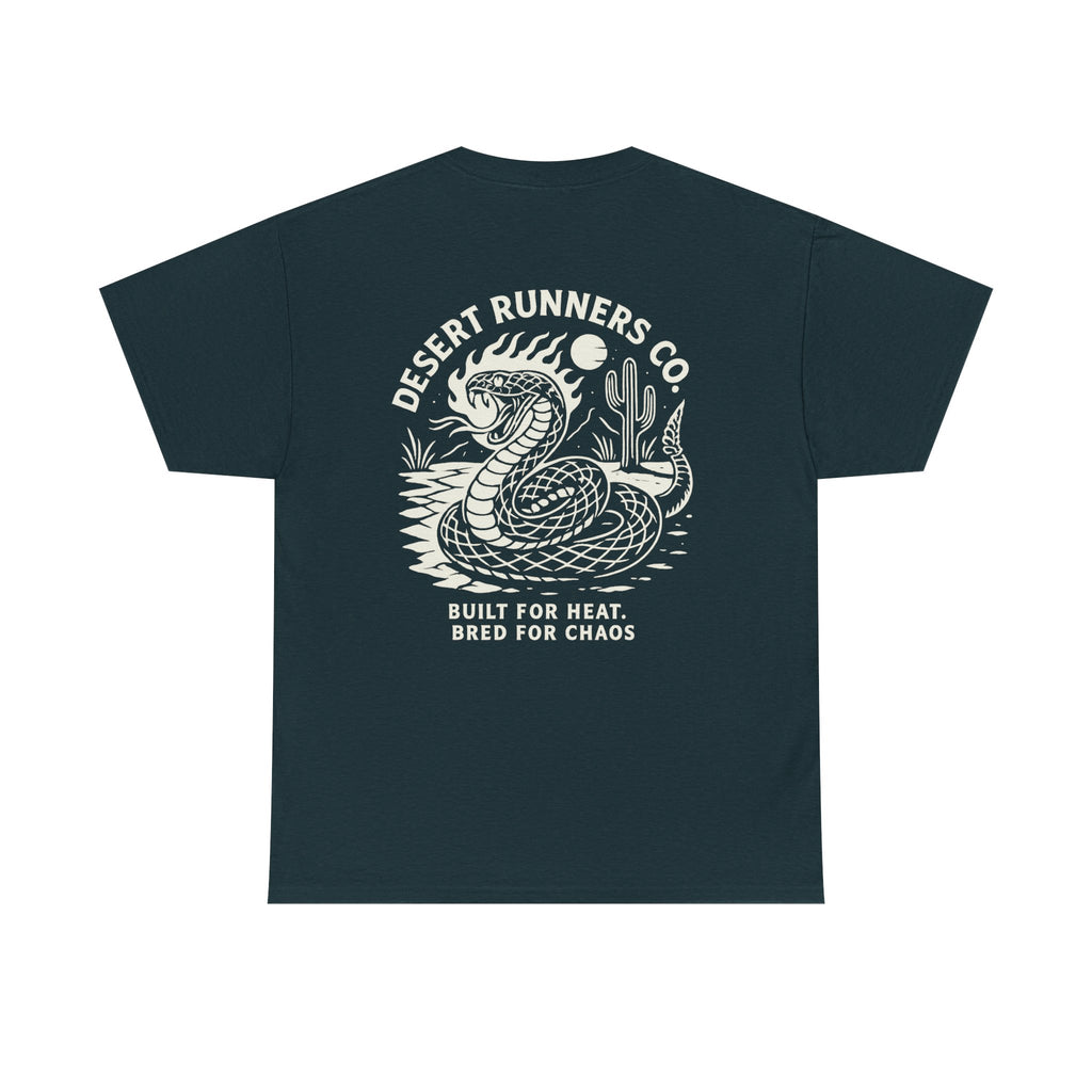 “Dead Heat” Rattlesnake Tee – Desert Runners Co.