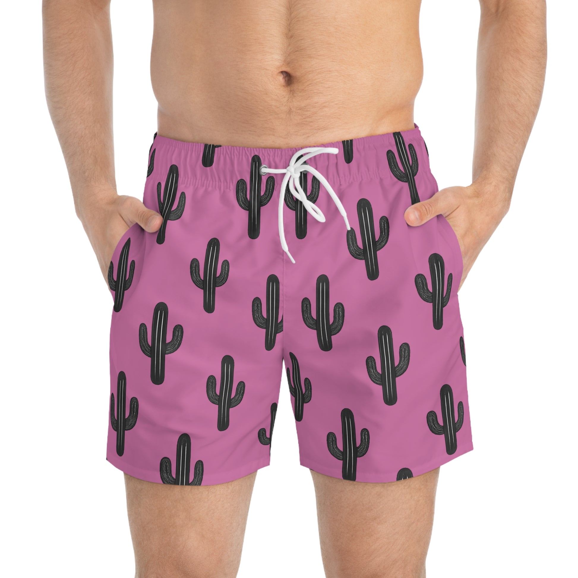Desert Runners Co. – Pink Cactus Swim Trunks