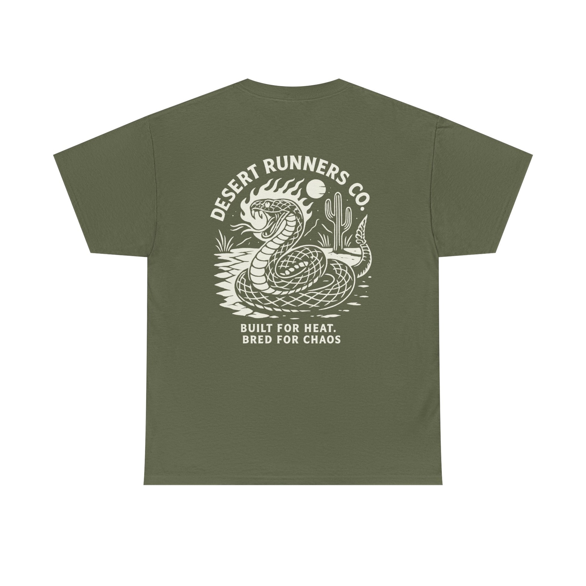 “Dead Heat” Rattlesnake Tee – Desert Runners Co.