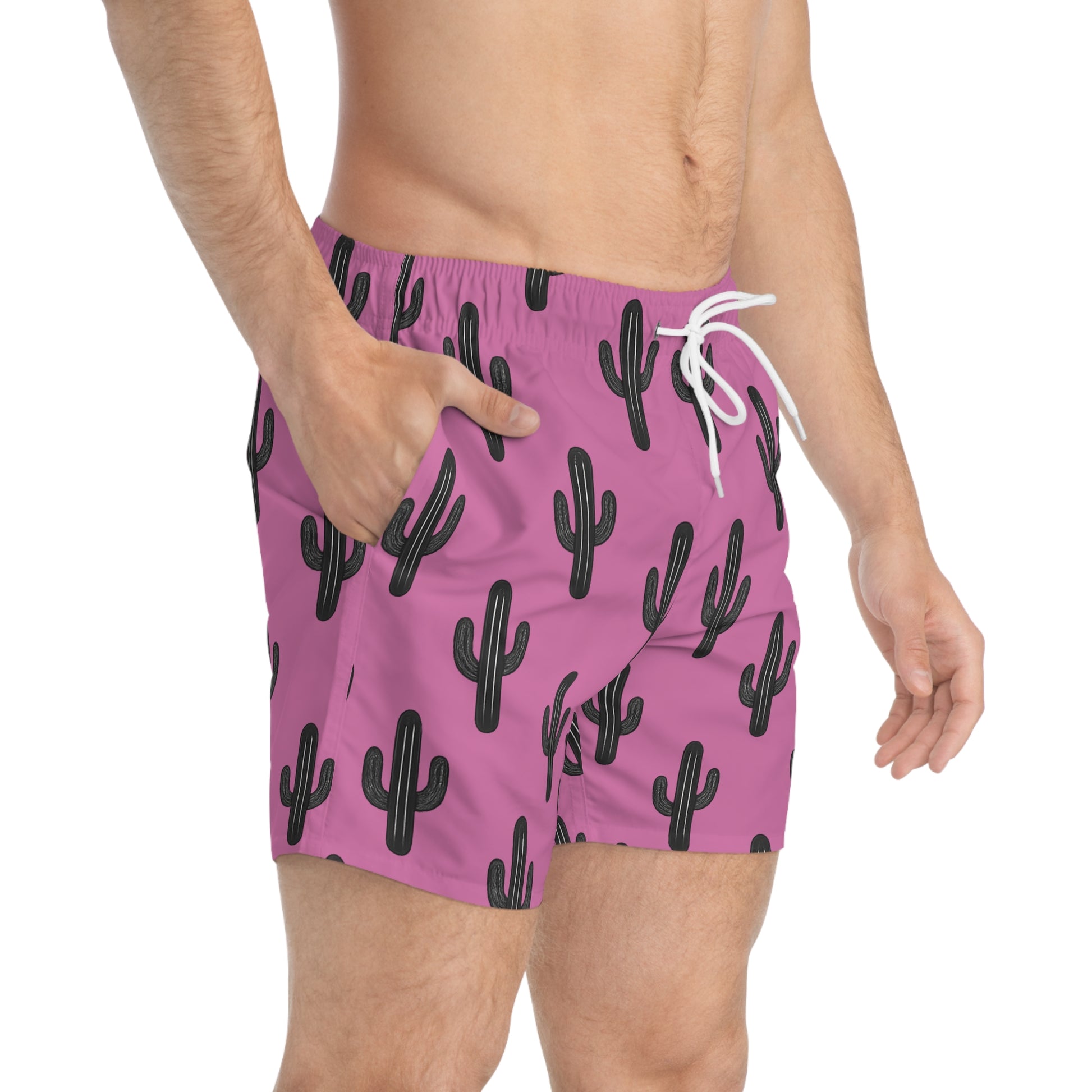 Desert Runners Co. – Pink Cactus Swim Trunks