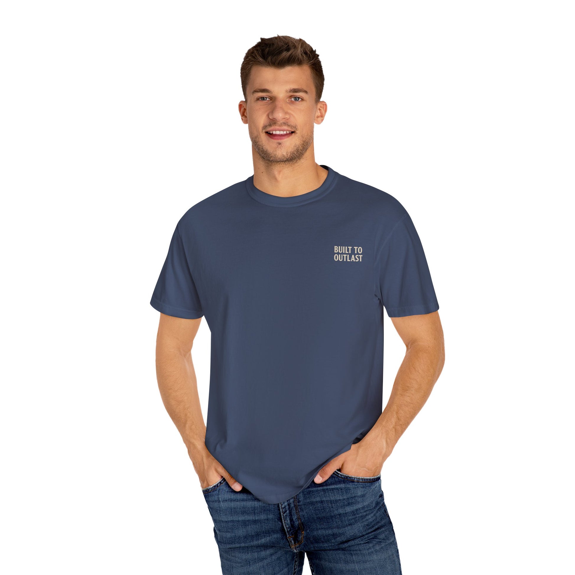 BUILT TO OUTLAST – Front Print (Welcome to Nowhere Tee)