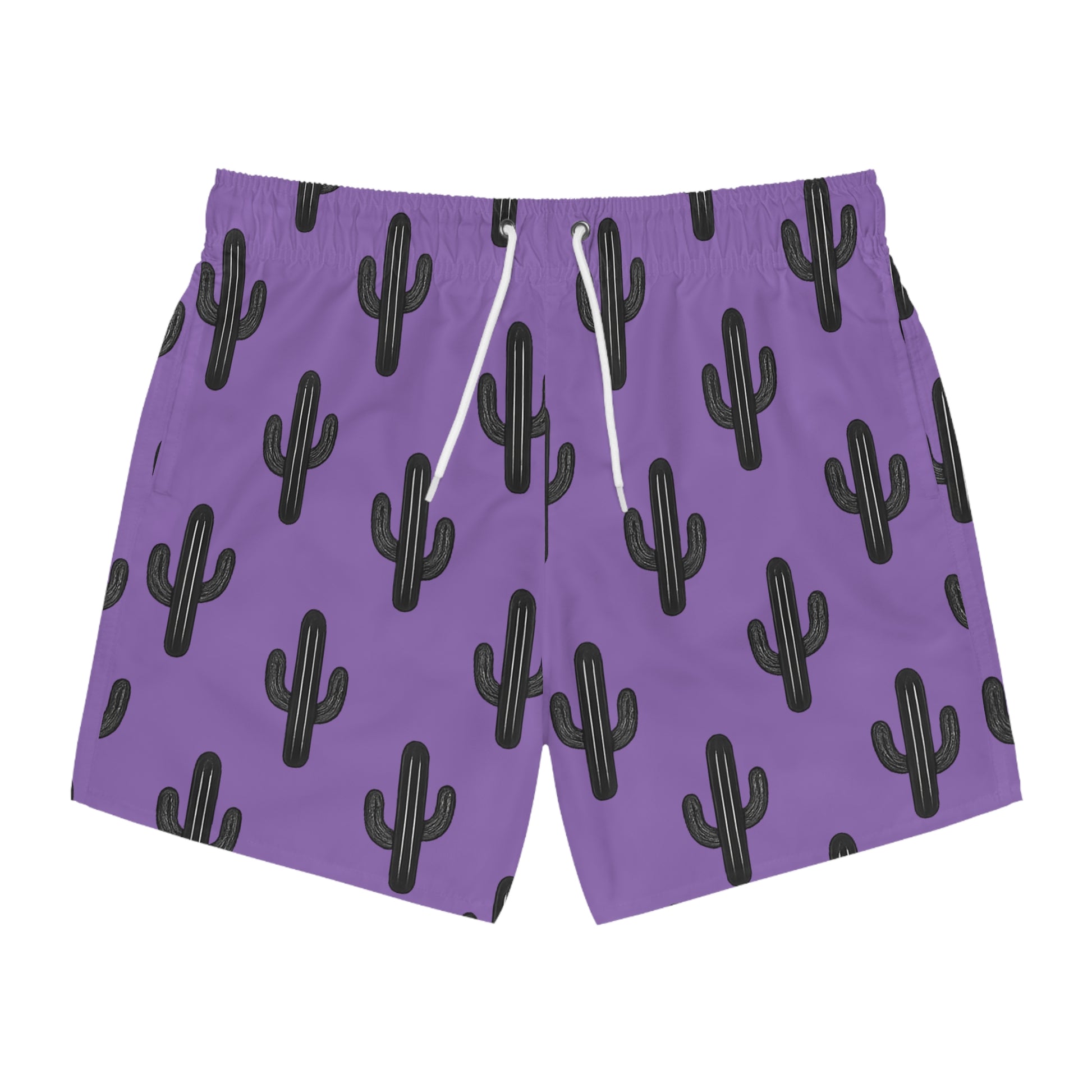 Desert Runners Co. – Light Purple Cactus Swim Trunks