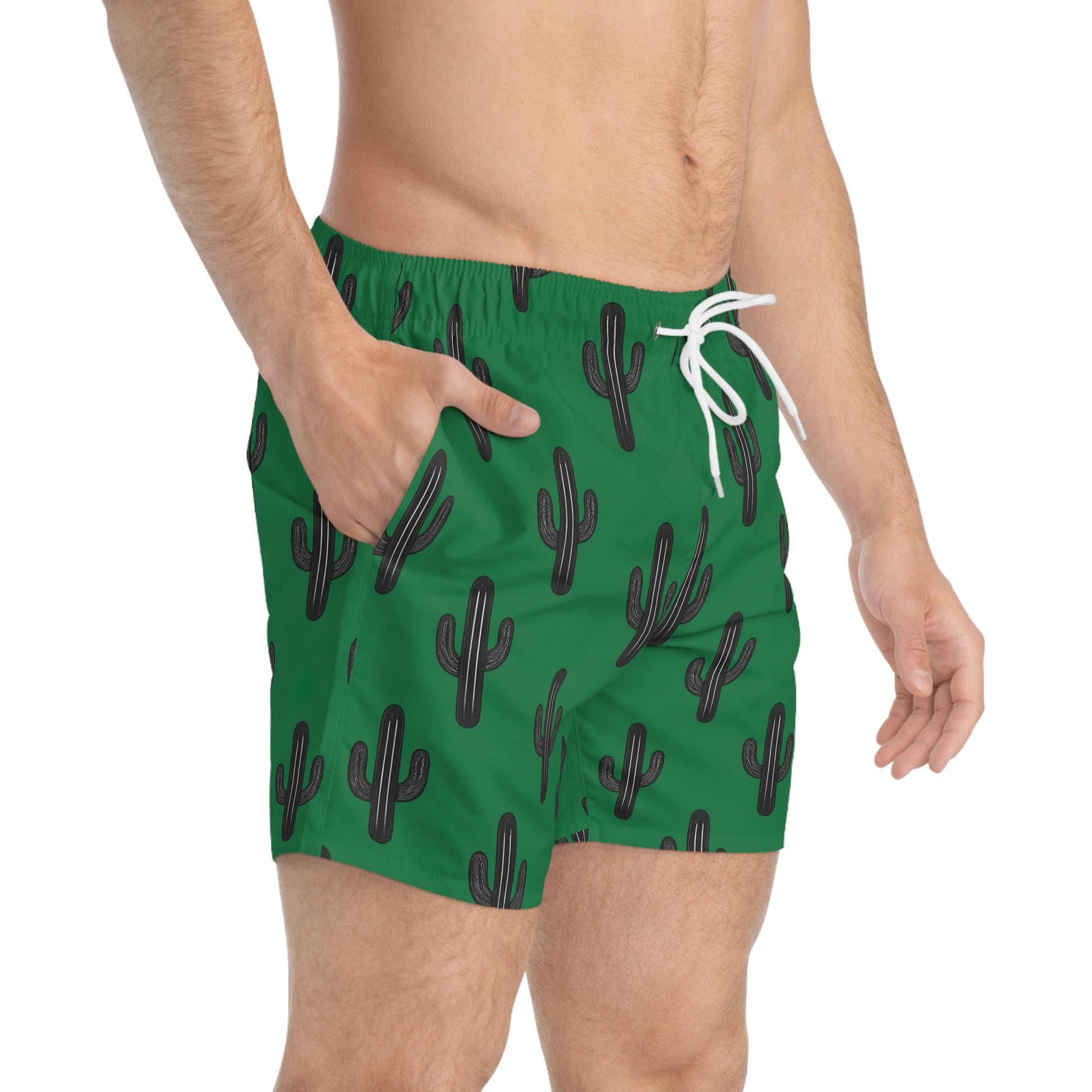 Desert Runners Co. – Green Cactus Swim Trunks