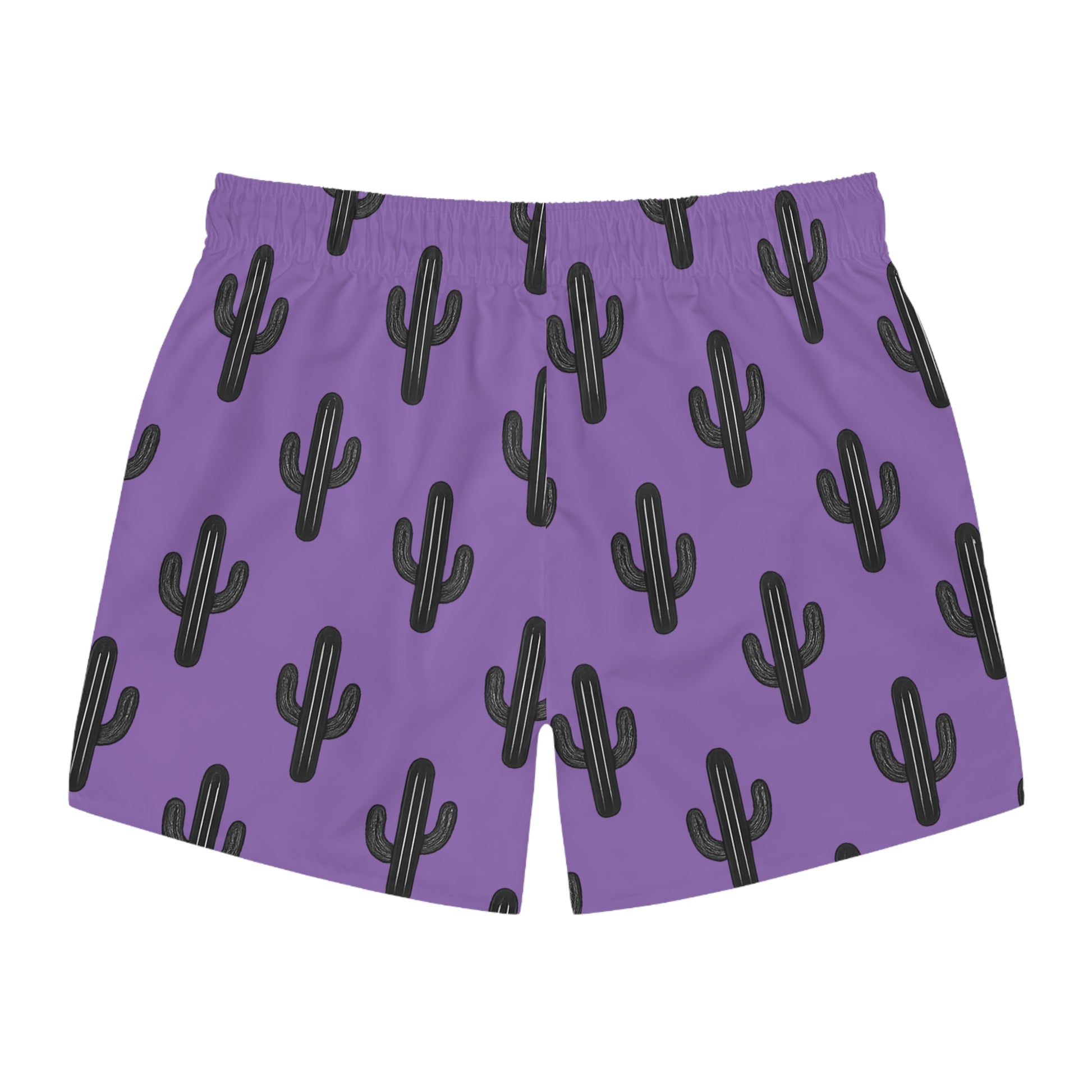 Desert Runners Co. – Light Purple Cactus Swim Trunks