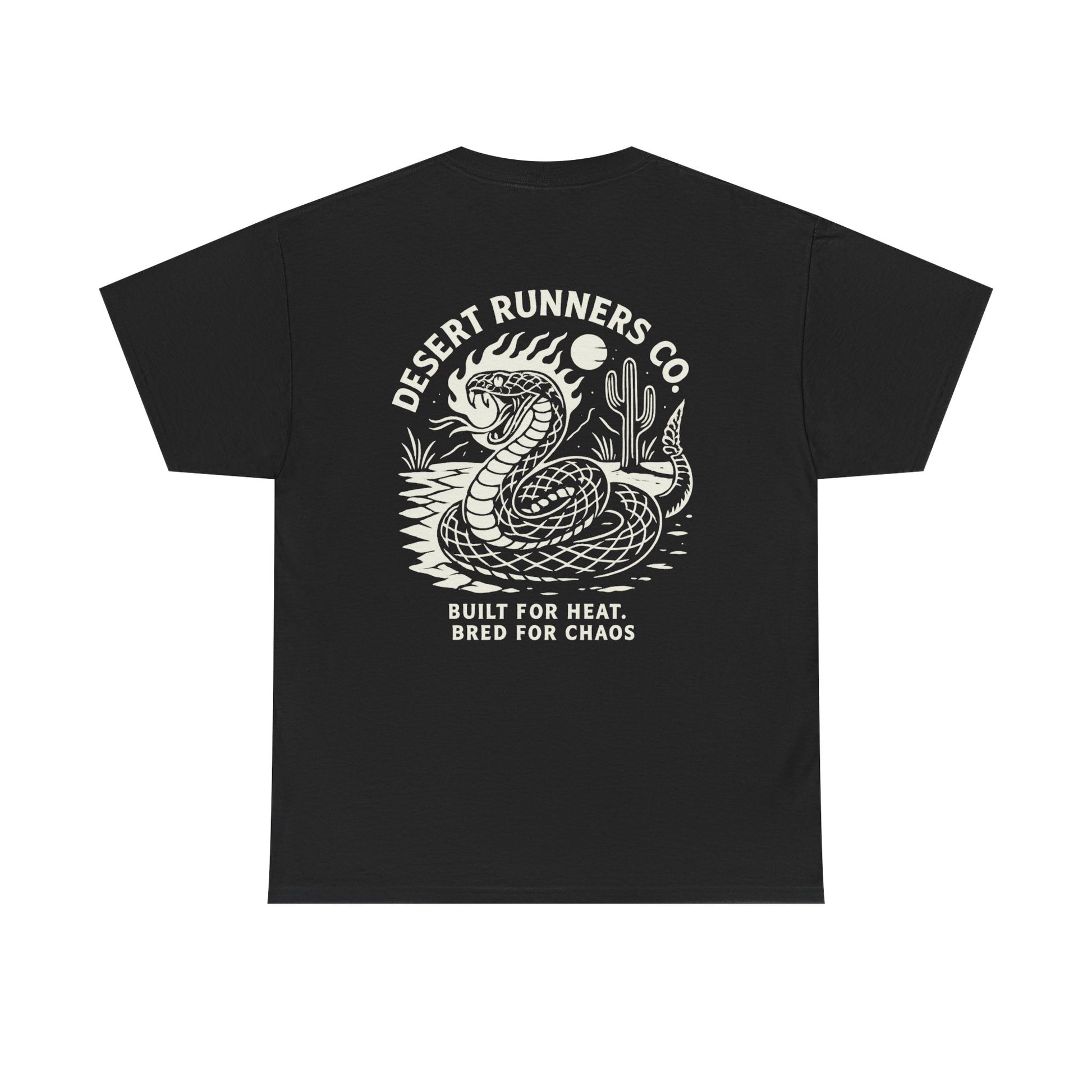 “Dead Heat” Rattlesnake Tee – Desert Runners Co.